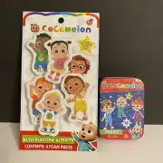 COCOMELON BATH PLAYTIME ACTIVITY Foam Stick To Walls/Tub TOY GIFT NEW & Puzzle