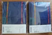 Ikea SAPONARIA Pair of Curtains Window Panels Dark Blue Mult 57x88" 145x225 cm