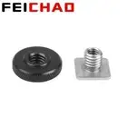 FEICHAO Camera 3/8 to 1/4 Single-layer Cold Shoe Holder for Insta360 ONE R/GOPRO