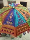 Indian Garden Parasols flower Sun Shade Patio Umbrella Embroidered Outdoor
