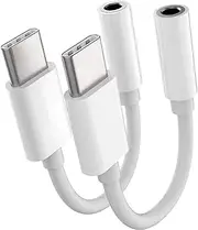 2pack,Usb C To 3.5mm Headphone Jack Adapter,Usbc Type C Android Aux Dongle Audio For Google Pixel 6,Samsung Galaxy S21 S10 S9 S20 ultra Note,For Ipad Air4 Pro,Huawei Mate 40 30 Lg Converter Connector