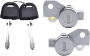 Front Left Right Side Door Lock Cylinder Set Compatible with Chevy Colorado, Compatible with GMC Canyon 2004-2012, Compatible with Hummer H3 2006-2010, 19121155 89022371