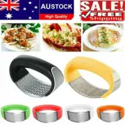 Kitchen Stainless Steel Garlic Press Crusher Manual Rocking Mincer Squeezer AHI