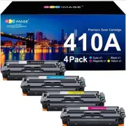 4 Pack Compatible for HP 410A CF410A Toner Color LaserJet Pro MFP M477fnw M452nw