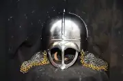Medieval Chainmail Norman Helmet – Battle-Ready Armor for LARP & Reenactment