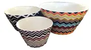 MISSONI Target Stoneware 3pc Serving Bowl SET 20th Anniversary Collection