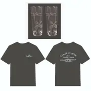 James Squire Malt Shovel 2 x Tapered Beer Glasses 450ml ++ T SHIRT BNWOT