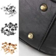 100x Leather Crafts Purse Handbag Retro Rivets Metal Feet Studs Bag Accessories