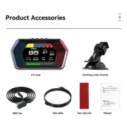 HUD Head Up display Rotation Sucker Bracket OBD Car Speedometer Detector Alarm