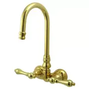 Elements Of Design DT0712AL Double Handle Wall Mounted Clawfoot - Brass