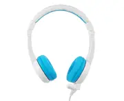 BuddyPhones School Plus Wired Headphones/Headset w/ Boom Mic Blue Kids