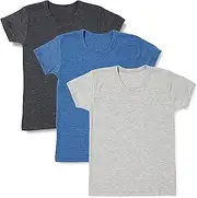 GARAU(ガロー) Gallo Boys Short Sleeve Inner, Set of 3, Thick, Color Heathered