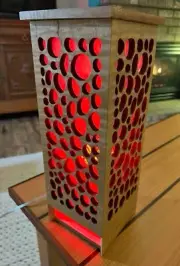 Beautiful Handmade Table / Desk Accent Lamp -- Solid Curly Maple Wood -- Unique!