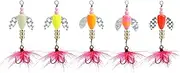 Spinner Baits for Bass Fishing, Trout Spinner Lures, Spinnerbait Fishing Lure, Hard Metal Baits Swimbait for Bass Trout Pike Salmon Freshwater Saltwater