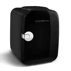 Mini Fridge 4L 6-Can Portable Cooler Warmer AC/DC Black Compact Refrigerator
