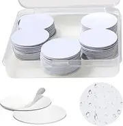 50 Pcs NFC Stickers Tags, NFC Cards with Adhesive Back, 25mm Round Rewritable NFC Cards, 504 Bytes Memory Compatible Tagmo NFC Enabled Mobile Phones