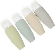 Veemoon Silicone Travel Bottle Set 60ml Shampoo Dispenser Leakproof Toiletry Containers Portable Toiletry Travel Bottles