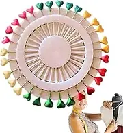 Straight Pins Sewing - Sewing Straight Pins with Flat Head,Dressmaker Pins Decorative Fabric Pins with Colored Heads Small Sewing Pins for Handicrafts