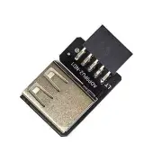 USB2.0 9Pin to USB2.0 TypeA Female Socket Adapter Front Panel Header Connector