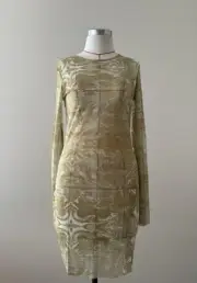 C&M Camilla and Marc, Mesh Mini Dress, Printed, 100% Nylon, RRP$300.00