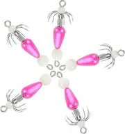 [Kisangel] Squid Hook Circle Hook Hooks Fishing Carp Rigs Fishing Gear Bait Hook Fishing Tackle Mustad Hooks Bait Holder Crank Hooks Carp Hooks Fishing Bait Treble Hook Head Hooks PVC