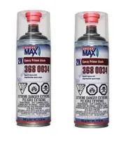 SprayMax Black 2K Epoxy Primer, 3680034, Aerosol (2 Pack)