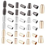 9 Style Bell Stopper, 54pcs Cord Ends Lock Conical Round Tube Bell Locks