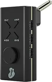 Guitar Headphone Amp, Mini Guitar Headphone Amplifier USB Rechargable Portable Pocket Guitar Amplifier with 24 Guitar Effects (Black)