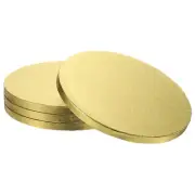 4pcs Cake Boards, 8 Inch Round Cake Drum Circle Cake Base Gold