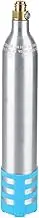 CO2 Canister Cylinders Accessory, 0.6L Refillable Soda Bottle Spare, Threaded Soda Streaming Machine for Soda Maker (Blue Silicone Sleeve)