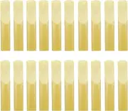 20 Pieces Bb Clarinet Reeds with Plastic Box, Strength 2.5 Reeds for Clarinet,Clarinet mouthpiece pads 8 pieces，Traditional Reeds for Clarinet Beginner and Player