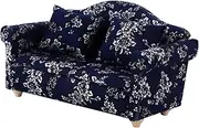 Toy Sofa Model Figurine Mini Sofa Cushion Cover Set for Decorative Use