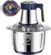 Electric Mincer | Stainless Steel Onion Mincer | Automatic Meat Mincer 5L for Sausage Nut Butters Grain Grinders Ice Crushing Baby Preparations Meal Home Use And