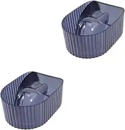 KALLORY 2pcs Professional Nail Soaking Bowl for Gel Polish Removal Manicure Tool for Salon Home Use Comfortable Hand Shape Design for Nail Care Softening Dead Skin