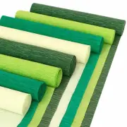 8 Rolls Crepe Paper Streamers 25 x 250cm 4 Colors Crepe Paper Roll Decorative