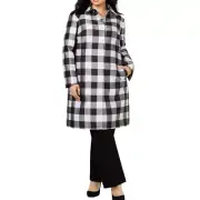 ANNE KLEIN Women's Plus Size Peter-pan-collar Button Front Jacket Top TEDO