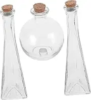 Elegant Wedding Ceremony Glass Bottles Piece Sand Bottle Set Memory Jar Decorative Corks Keepsake Jars for Wedding Favors
