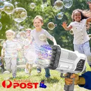 36 Holes Bubble Gun，Automatic Bazooka Soap Water Bubble Machine Outdoor Party