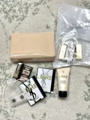 YSL Libre perfume samples makeup bag lipstick stain Balm Cream Charlotte tilbury