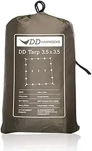 DD Tarp 3.5 x 3.5 m Tent Roof, Rain Cover, Coyote, Brown