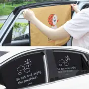 Car Curtain Blinds Cartoon Magnetic Car Cover Sun Shade Curtain Window Sun Visor