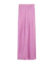 Flowing envers satin skirt IT40,IT44,IT42 Hydrangea pink