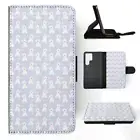 FLIP CASE FOR SAMSUNG GALAXY|WHITE MALTEASE PUPPY DOG PATTERN