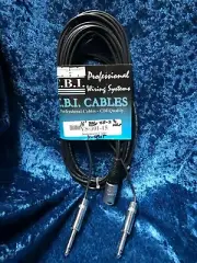 CBI Male XLR to Y 1/4" Mono Males 15ft Cable YS-301-15