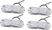 CAXUSD 10-30V LED Trailer Lighting Set Truck Side Lights Universal Signal Lights Waterproof Indicator Lamps Energy-Efficient Durable Design