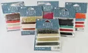 BLUE MOON BEAD/THREAD KITS:TURQ/BURG,CORAL/BROWN,GOLD/BROWN,ORANGE,JEWEL,DKGREEN
