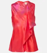 [Roksanda] Roksanda Kiara printed draped top AU 14 multicoloured