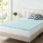 Zinus Gel Memory Foam Twin Mattress Topper Swirl Topper 3" Medium No Pocket