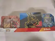Costco Pokemon 3 Pack Bundle ~ CROWN ZENITH ETB + 2 Tins NEW/SEALED