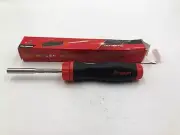 NEW Snap On Ratcheting Soft Grip Standard Red Screwdriver SGDMRC44B